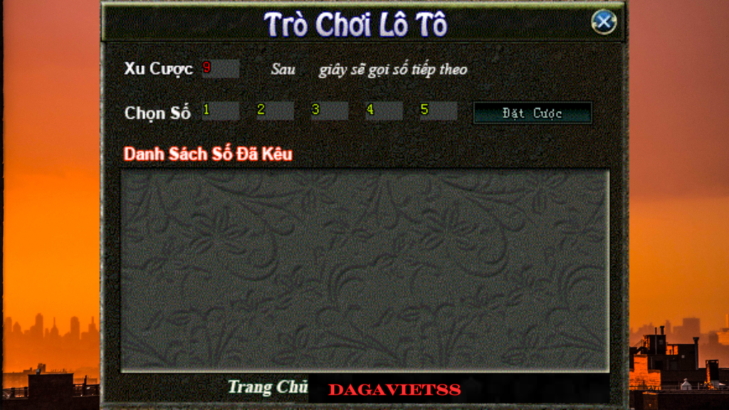 CHƠI LOTO | DAGAVIET88